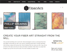 Tablet Screenshot of fiberart.com